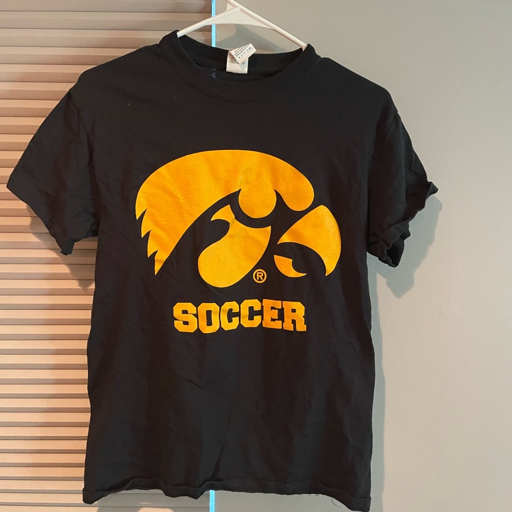 Black Iowa soccer shirt
